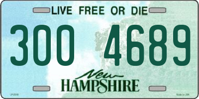 NH license plate 3004689