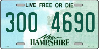 NH license plate 3004690