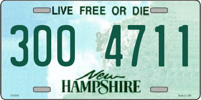 NH license plate 3004711