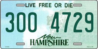 NH license plate 3004729