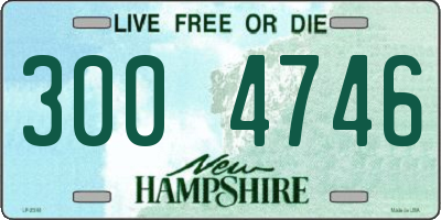 NH license plate 3004746
