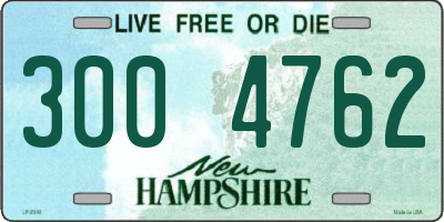 NH license plate 3004762