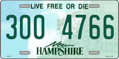 NH license plate 3004766