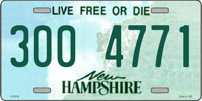 NH license plate 3004771