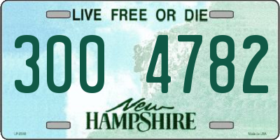 NH license plate 3004782