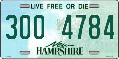 NH license plate 3004784