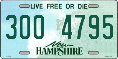 NH license plate 3004795