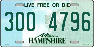 NH license plate 3004796