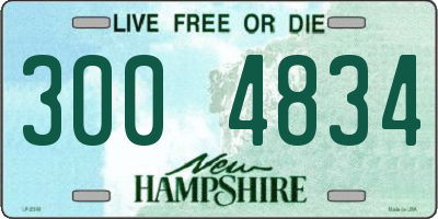 NH license plate 3004834