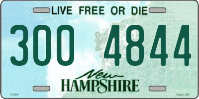 NH license plate 3004844