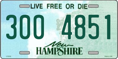 NH license plate 3004851