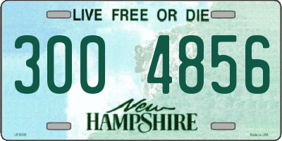 NH license plate 3004856