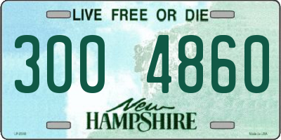 NH license plate 3004860