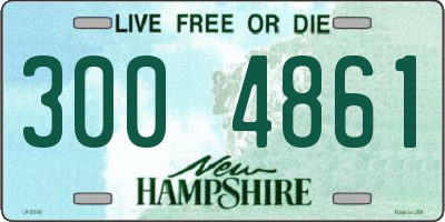 NH license plate 3004861