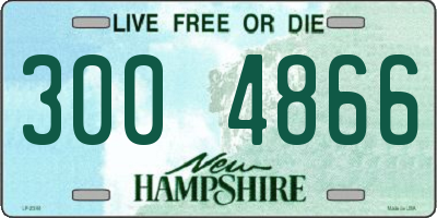 NH license plate 3004866
