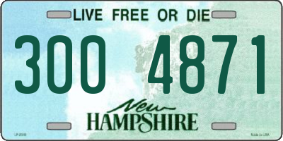 NH license plate 3004871