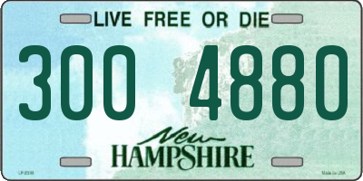 NH license plate 3004880