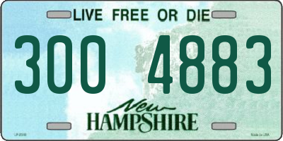 NH license plate 3004883