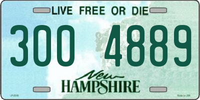 NH license plate 3004889