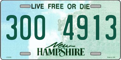 NH license plate 3004913