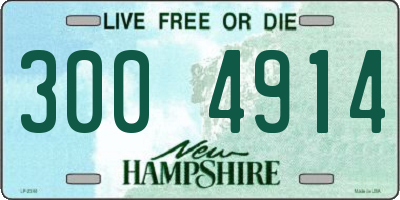 NH license plate 3004914