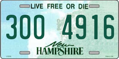 NH license plate 3004916