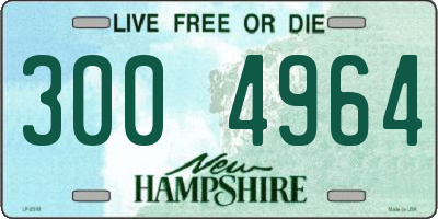 NH license plate 3004964