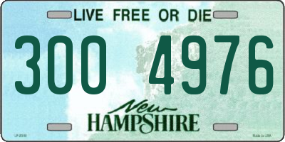 NH license plate 3004976
