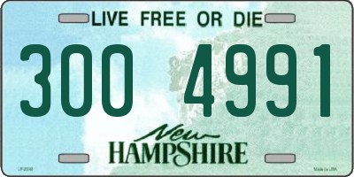 NH license plate 3004991
