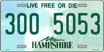 NH license plate 3005053