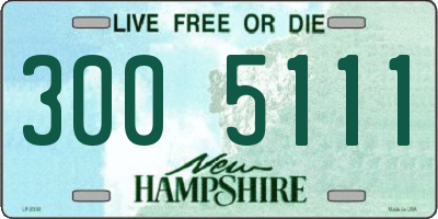 NH license plate 3005111