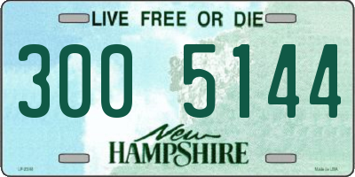 NH license plate 3005144