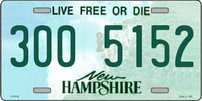 NH license plate 3005152