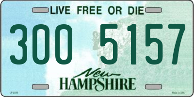NH license plate 3005157
