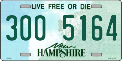 NH license plate 3005164