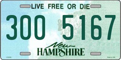 NH license plate 3005167