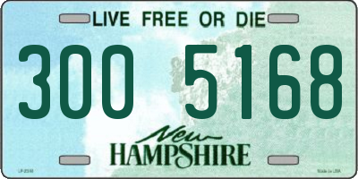 NH license plate 3005168