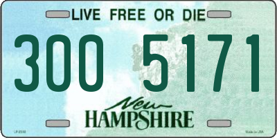NH license plate 3005171