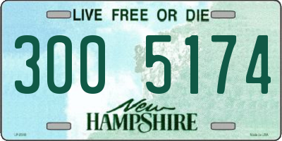 NH license plate 3005174