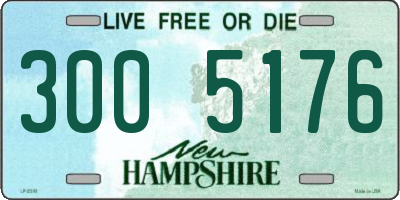 NH license plate 3005176