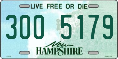 NH license plate 3005179
