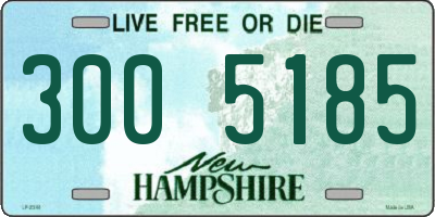 NH license plate 3005185