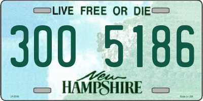 NH license plate 3005186