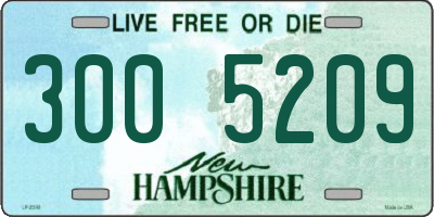 NH license plate 3005209