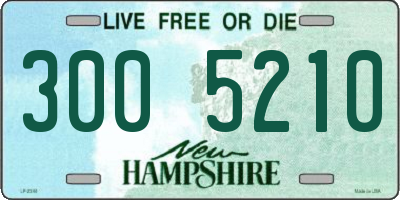 NH license plate 3005210