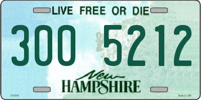 NH license plate 3005212