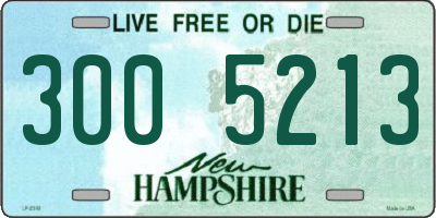 NH license plate 3005213