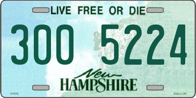 NH license plate 3005224