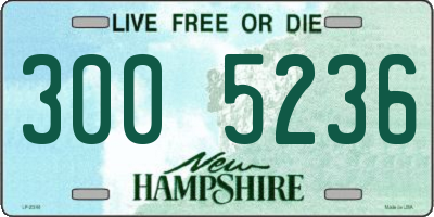 NH license plate 3005236