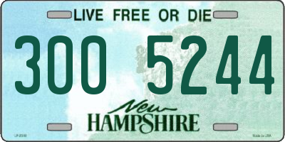NH license plate 3005244